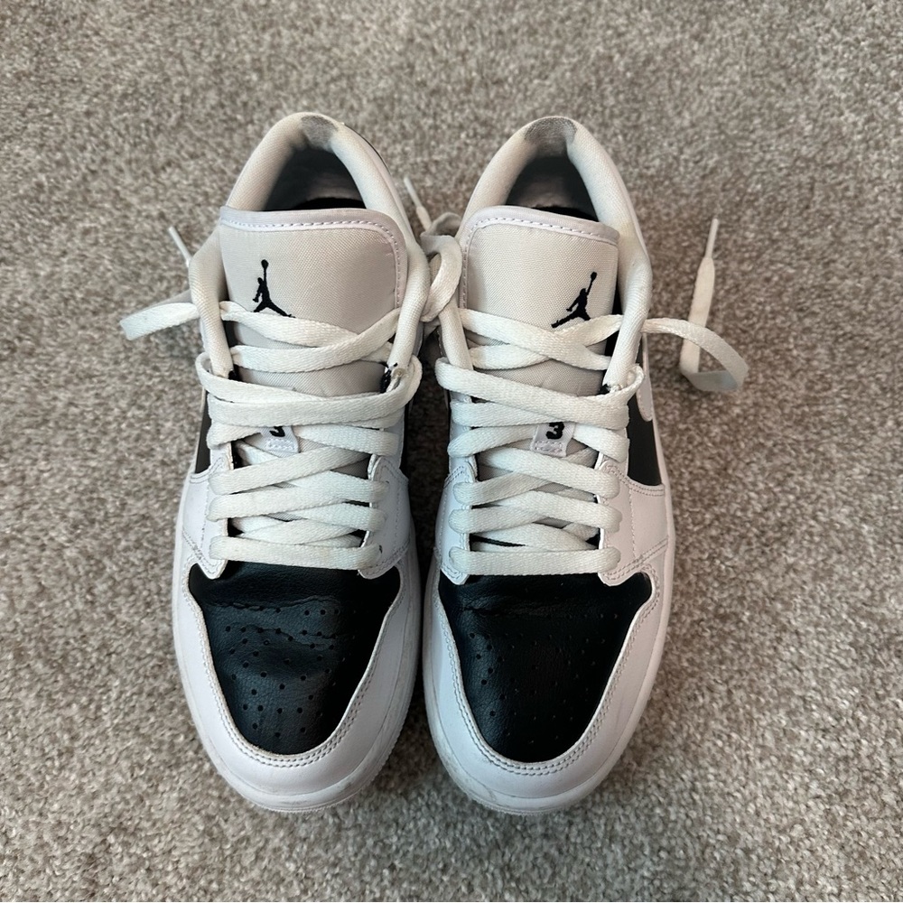 Nike Air Jordan 1 “Reverse Pandas” Black and White Sneakers - Size 8 - Picture 2 of 8
